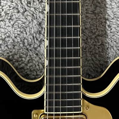 Gretsch Broadkaster LX w/Bigsby, Ebony Fretboard Gold Hardware and Case, Black image 8