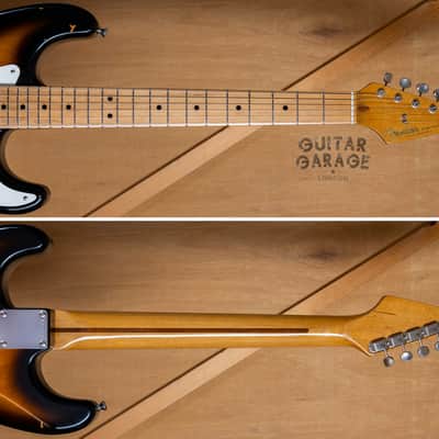 1991 Fender American Vintage 57 Stratocaster 2-tone Sunburst - AVRI - with original hardcase and accessories image 7