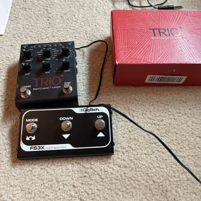 DigiTech TRIO Plus Band Creator + Looper with FS3X 3-Button Footswitch 2016 - Present - Grey image 1