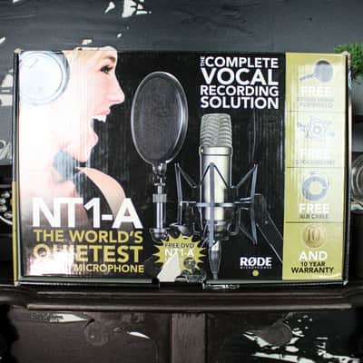 Preowned Rode NT1-A Condenser Microphone w/ Box, Shock Mount, & Pop Shield image 3