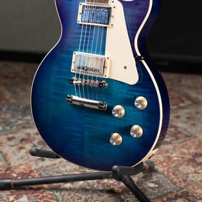 Gibson Les Paul Standard '60s Figured Top Electric Guitar - Blueberry Burst with Hardshell Case image 4