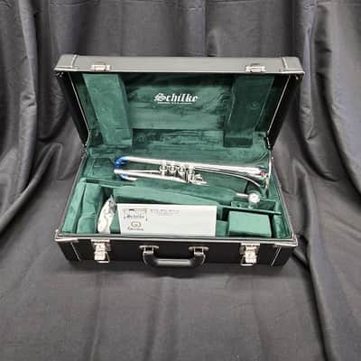 Schilke E3L-4 Traditional Custom Series 4-Valve Eb Trumpet with Tuning Bell - Silver Plated 2026 w/ case image 14