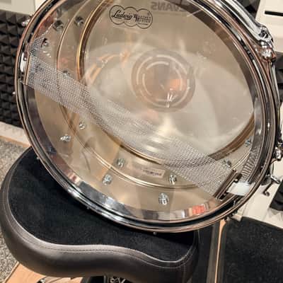 Ludwig **A STOCK!** LM402 Supraphonic 6.5x14" 10-Lug Aluminum Snare Drum 1985 - Present - Chrome-Plated image 6
