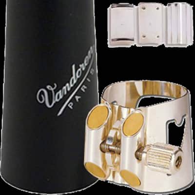 Vandoren Optimum LC04P Ligature avec couvre-bec plastique pour clarinette basse image 1