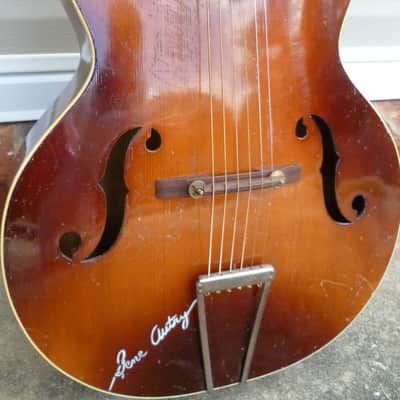 1935 Harmony Gene Autry Old Santa Fe Archtop - Amber Sunburst image 1