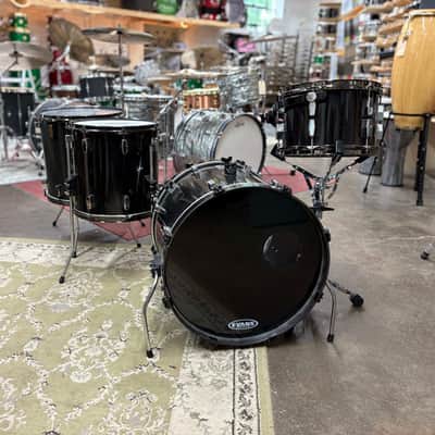 Tempus 4-Piece Carbon Fiber Drum Set 1990s - Black image 2