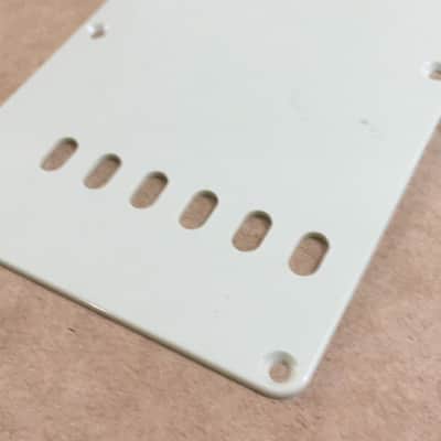 Fender Vintage Spec Aged White Relic Tremolo Cover Strat Back Plate Mint Green image 2