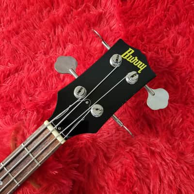 Burny REB-65 Short Scale Set Neck (Gibson EB-3 Model) 1990 - Black - Made In Japan MIJ image 8