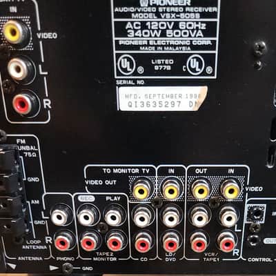 Pioneer Pioneer VSX-505S is a vintage audio/video stereo receive 90s - Black image 8