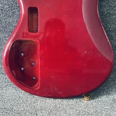 Red 4/5 String Bass Basswood Body DIY Project image 3