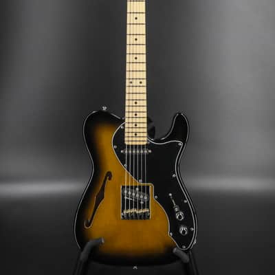 G&L USA Limited Edition ASAT Classic Thinline Semi Hollow 2-Tone Goldburst Metallic image 3