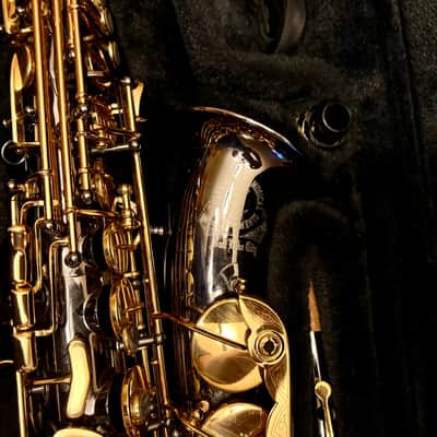Cannonball Septyr ASCEP-BL Semi-Pro Alto Saxophone - Blue Abalone, F# Key, Black Nickel & Gold, Excellent!!! image 4