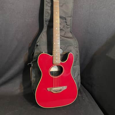 2002 Fender Telecoustic Candy Apple Red image 1