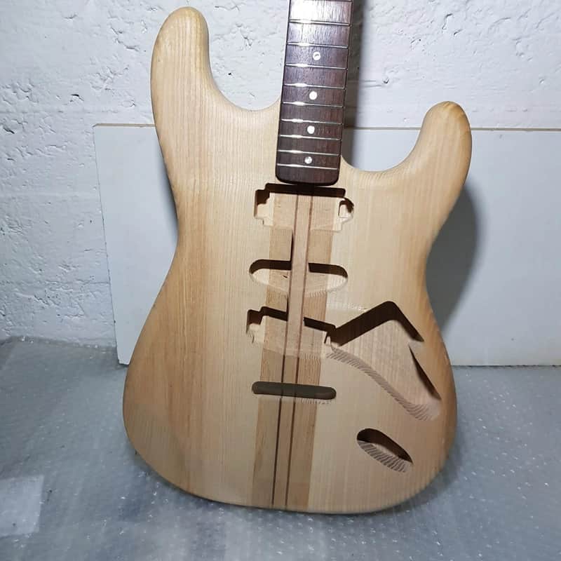 80's NECK THROUGH SWAMP ASH BODY STR*T - made in GERMANY image 1