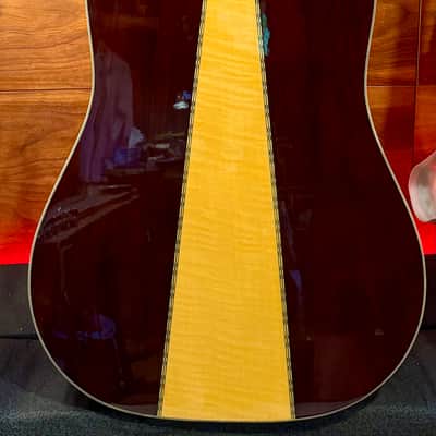 Morris W-65M "Tree of Life" 1970s MIJ Acoustic Natural W/HARD CASE image 4