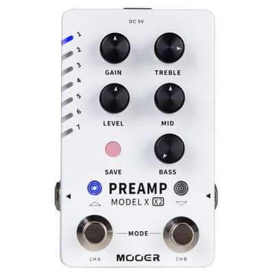 MOOER Preamp Model X2 Dual-Channel Digital Preamp Effektpedal image 1
