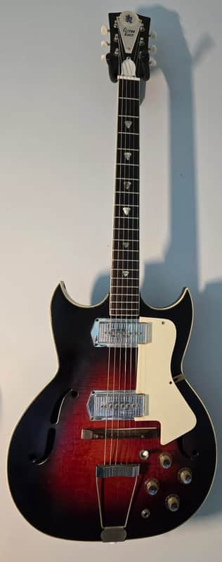 1965 Kay Built Custom Kraft 👹 Red Devil 👹 Barney Kessel *Kleenex Box*P'Ups- Black Cherry Burst NEW PICS COMING SOON! - Very Good