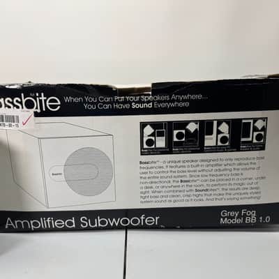 KLH Bassbite BB 1.0 Subwoofer Powered Sub Home Audio Vintage White - Open Box image 3