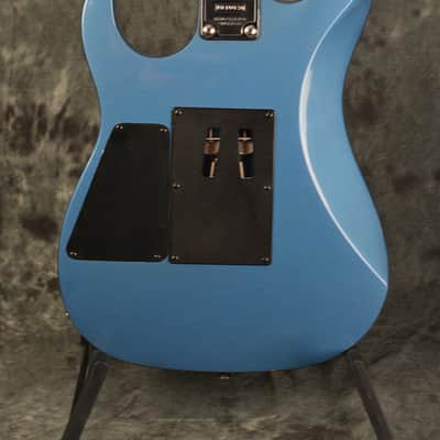 Washburn MG-340 1990s Lake Placid Blue HSH Floyd Super Strat Designed by Grover Jackson w Hard Case image 4