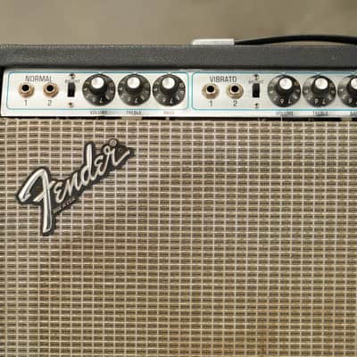 1974 Fender Vibrolux Reverb 40W 2x10" Guitar Combo Amplifier #55930 image 3