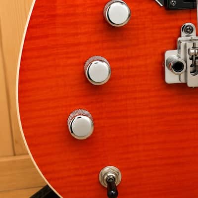 Lefty Bayonet RA(Railhammer) FM (Flame Maple) in Rock Orange image 4