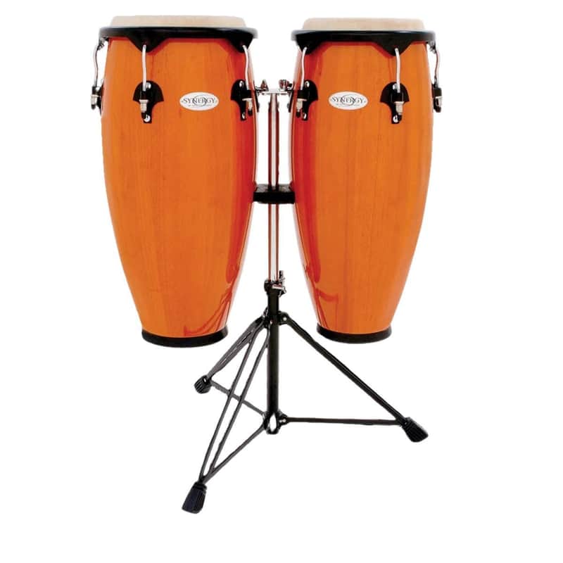 Toca Toca Synergy Series Wood Conga Set with Stand Amber