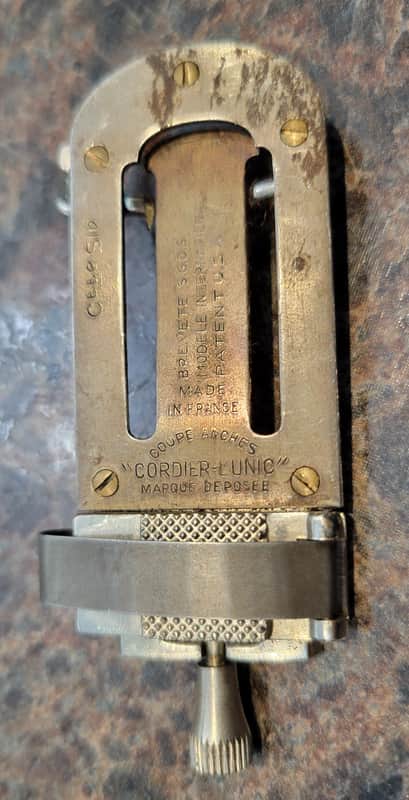 Coupe Anches Cordier-Lunic Bb Clarinet Reed Trimmer Vintage image 1