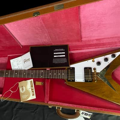 MINT! 2026 Gibson Custom 1958 Mahogany Flying V Reissue Electric Guitar - Antique Natural, VOS - Only 7lbs! image 12