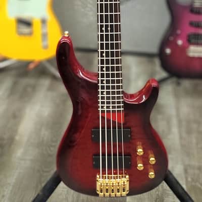 AIO Wolf KTB-5 Bass - Red Burst GS-001 image 1