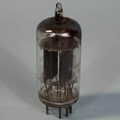 1950s RCA 12AU7 ECC82 Vintage Long Gray Plate D Getter Preamp Tube! T383 image 3