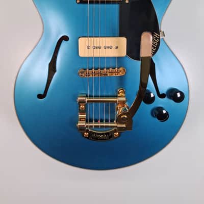 Gretsch G2655TG-P90 Limited Edition Streamliner Center Block Jr. with Bigsby 2018 - Present - Riviera Blue Satin image 1