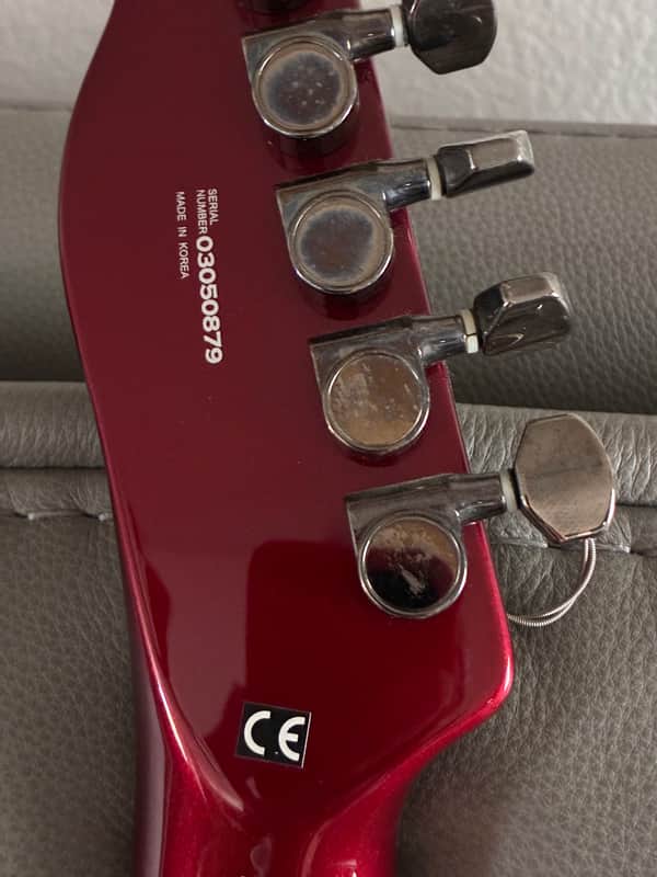 Joe Walsh autographed Fender Special Edition Set-Neck Esquire Custom GT 2003 - Crimson Red Metallic