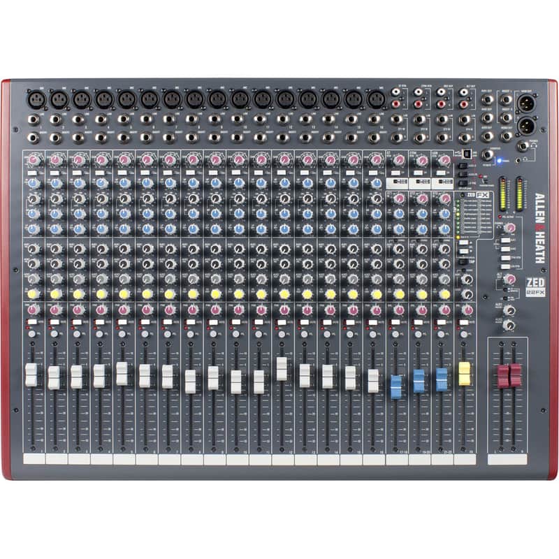 Allen & Heath ZED-22FX 22-Channel Analog Live Mixer image 1
