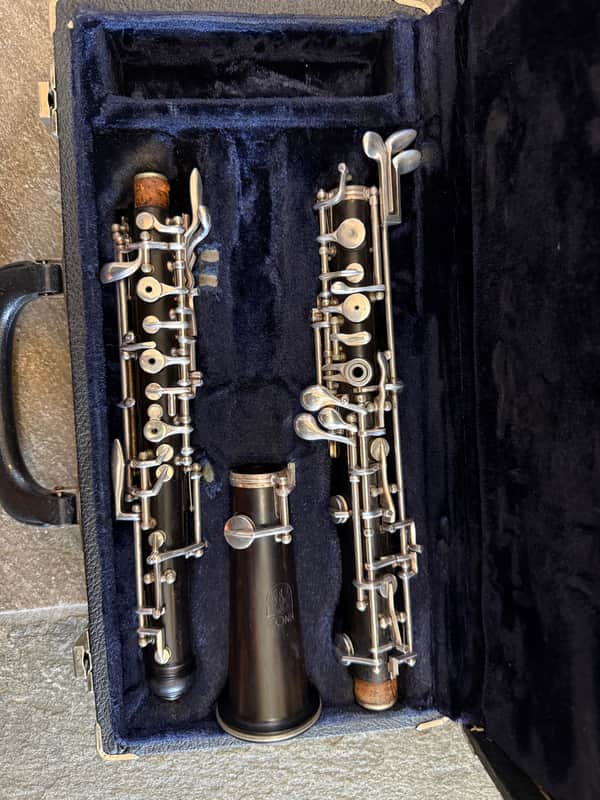 Conn brand wood Oboe with case. Made In USA image 1
