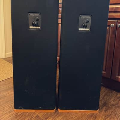 Vandersteen Model 1 Floor Standing Speakers Model 1 1980s - Brown Wood Black Fabric image 4