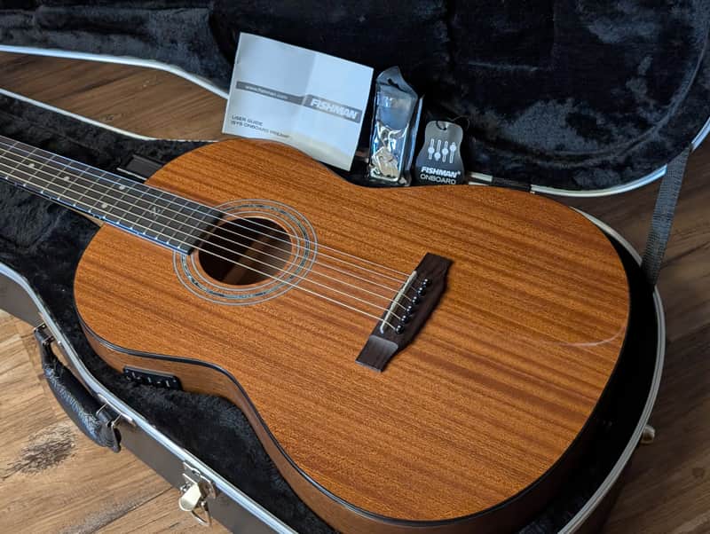 Zager Parlor E/N Easy Play Acoustic Electric Guitar 2019 W/OHSC Signed Excellent! image 1