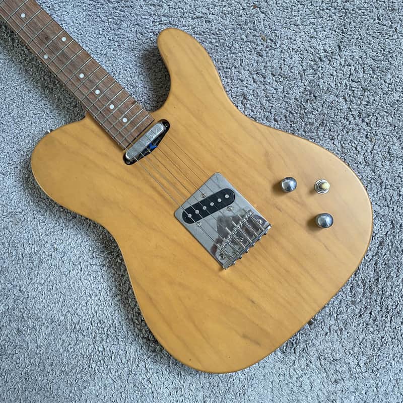 DGW DGW Tele Style Electric Guitar, Ash Body, Natural Finish