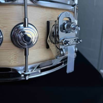 ~WOW!~ DW Collector's Series ECO-X Pure Bamboo 5.5x14 Snare Drum in Natural Satin Oil w/ Chrome Hardware image 3