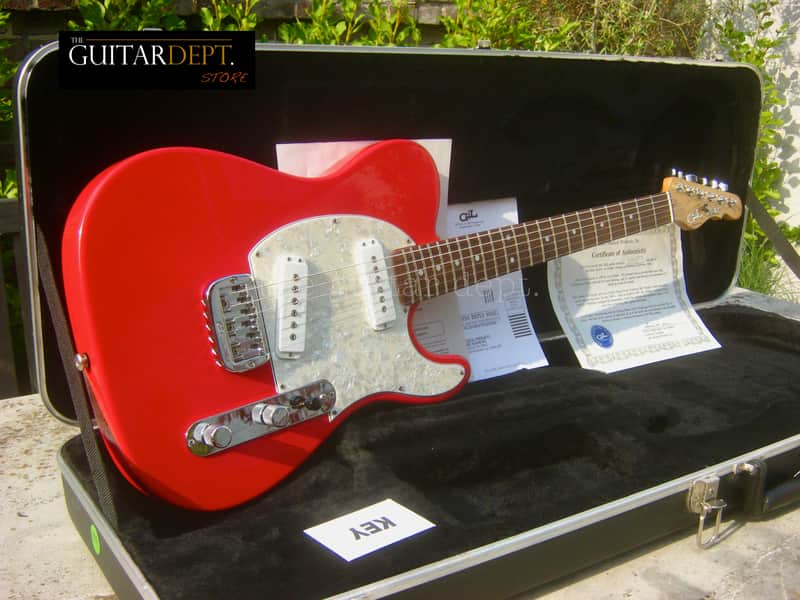 ♚MINT♚ 2006 G&L Leo Fender American ASAT Special TELECASTER USA ♚ FULLERTON RED ♚ Mother Pearl image 1