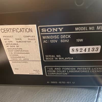 Sony mini disc Mds je502 image 5