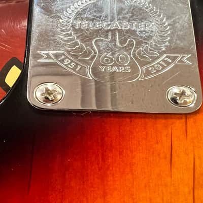 Fender American Standard Telecaster 60th Anniversary w/OHSC  2011 - 3 Tone Sunburst image 5