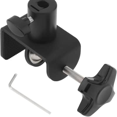 Heavy-Duty Metal Table Mount Clamp, Desk Table Mount C Clamp Replacement, C-Clamp Base Stand Mounting Accessory for Microphone Stand Mic Boom Scissor Arm image 1
