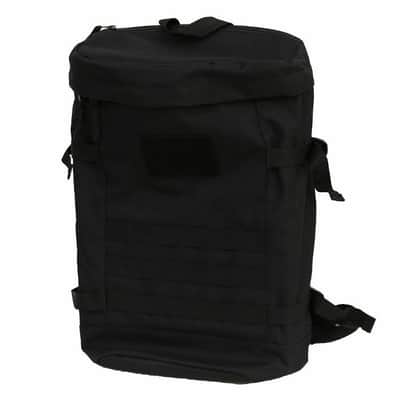 DMC Technics Vinyl Record DJ Utility Backpack 25 (black with silver embroidered logo) image 8