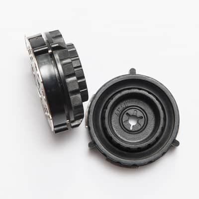 Pair of vintage Akai reel to reel 1/4" tape 10.5" NAB hub adapters image 2