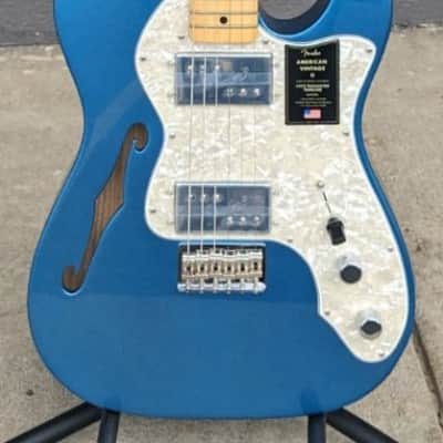 Fender American Vintage II 1972 Telecaster Thinline, Lake Placid Blue w/Case image 1