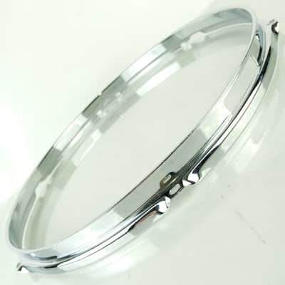 Ludwig 14" Chrome-BRASS 6Lug Triple-Flange Pioneer Snare Drum Resonant Rim/Hoop image 1