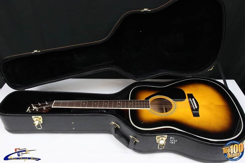 Yamaha FG423S TBS Dreadnought Acoustic Guitar w/ HSC, Tobacco