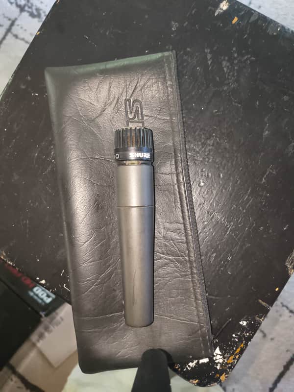 Shure SM57 Cardioid Dynamic Microphone 1984 - Present - Black image 1