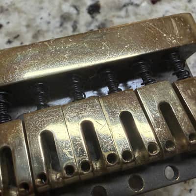 DiMarzio Brass Tremolo Bridge For Stratocaster by Gary Kahler 80s image 5