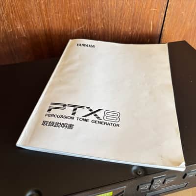 YAMAHA PTX8 PERCUSSION TONE GENERATOR drum synth w/ box New internal battery image 2
